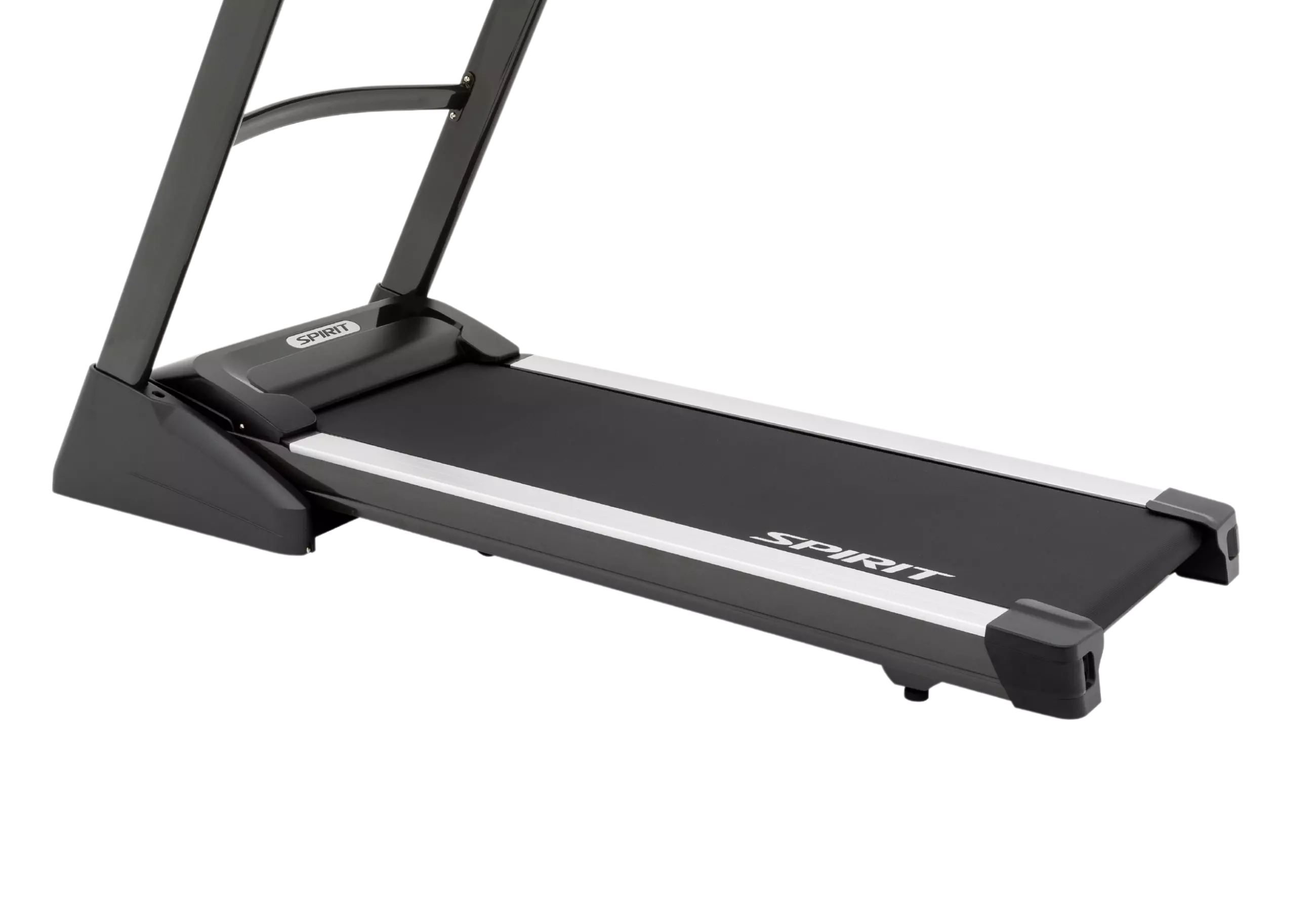 A treadmill made by spirit is shown on a white background