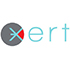 A logo for a company called xert with a cross in the middle
